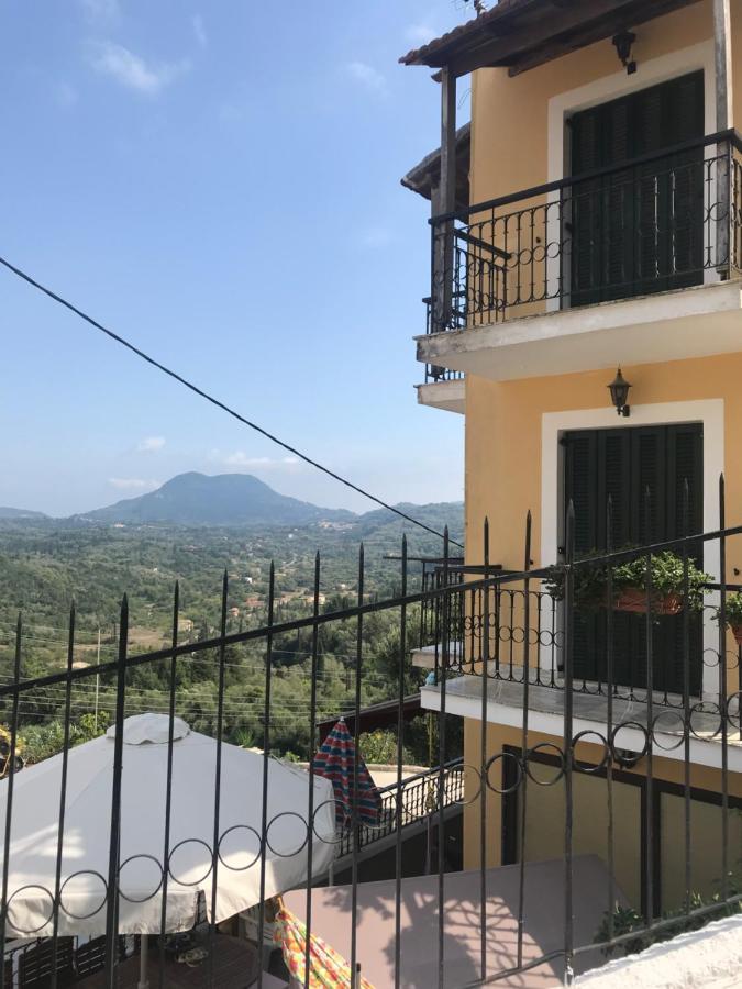 Schoenes Familienappartement In Pelekas, Corfu Mit Meerblick Eksteriør bilde