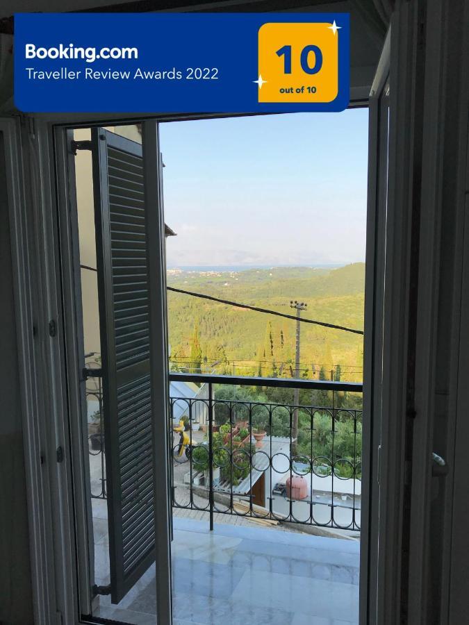 Schoenes Familienappartement In Pelekas, Corfu Mit Meerblick Eksteriør bilde